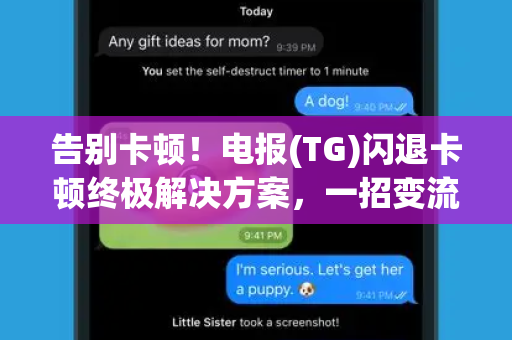 告别卡顿！电报(TG)闪退卡顿终极解决方案，一招变流畅！-第1张图片-TG中文版纸Telegeram|快速的即时通讯应用