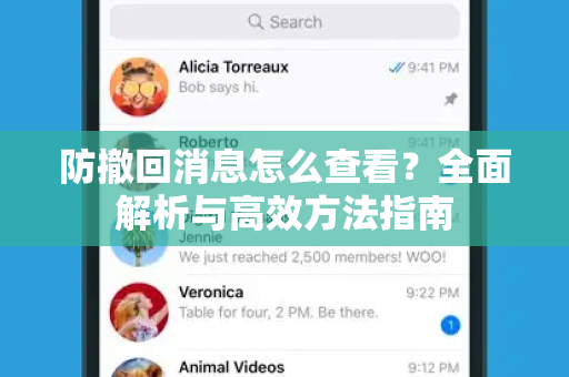 防撤回消息怎么查看？全面解析与高效方法指南-第1张图片-TG中文版纸Telegeram|快速的即时通讯应用