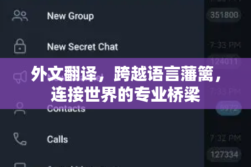 外文翻译，跨越语言藩篱，连接世界的专业桥梁