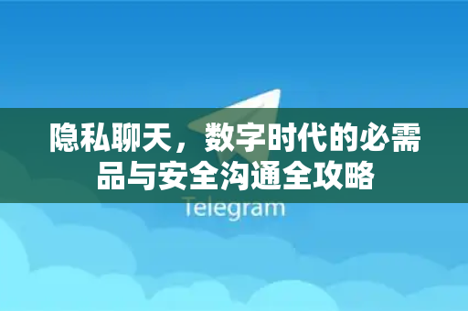 隐私聊天，数字时代的必需品与安全沟通全攻略