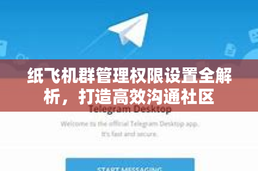 纸飞机群管理权限设置全解析，打造高效沟通社区