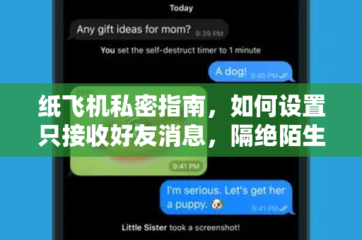 纸飞机私密指南,如何设置只接收好友消息,隔绝陌生信息干扰-第1张图片-TG中文版纸Telegeram|快速的即时通讯应用 纸飞机私密指南,如何设置只接收好友消息,隔绝陌生信息干扰-第1张图片-TG中文版纸Telegeram|快速的即时通讯应用